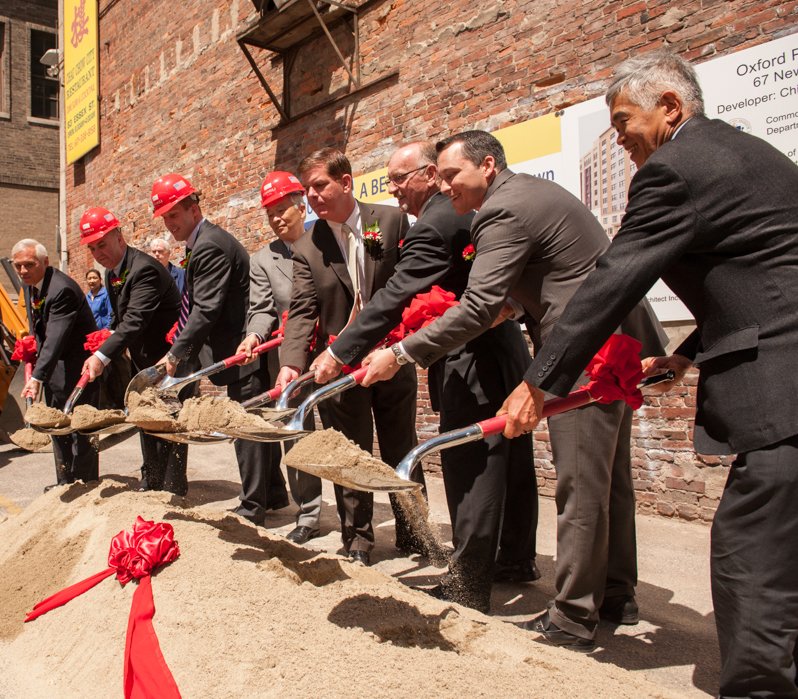 Oxford Ping On Affordable Housing Groundbreaking, Boston, MA